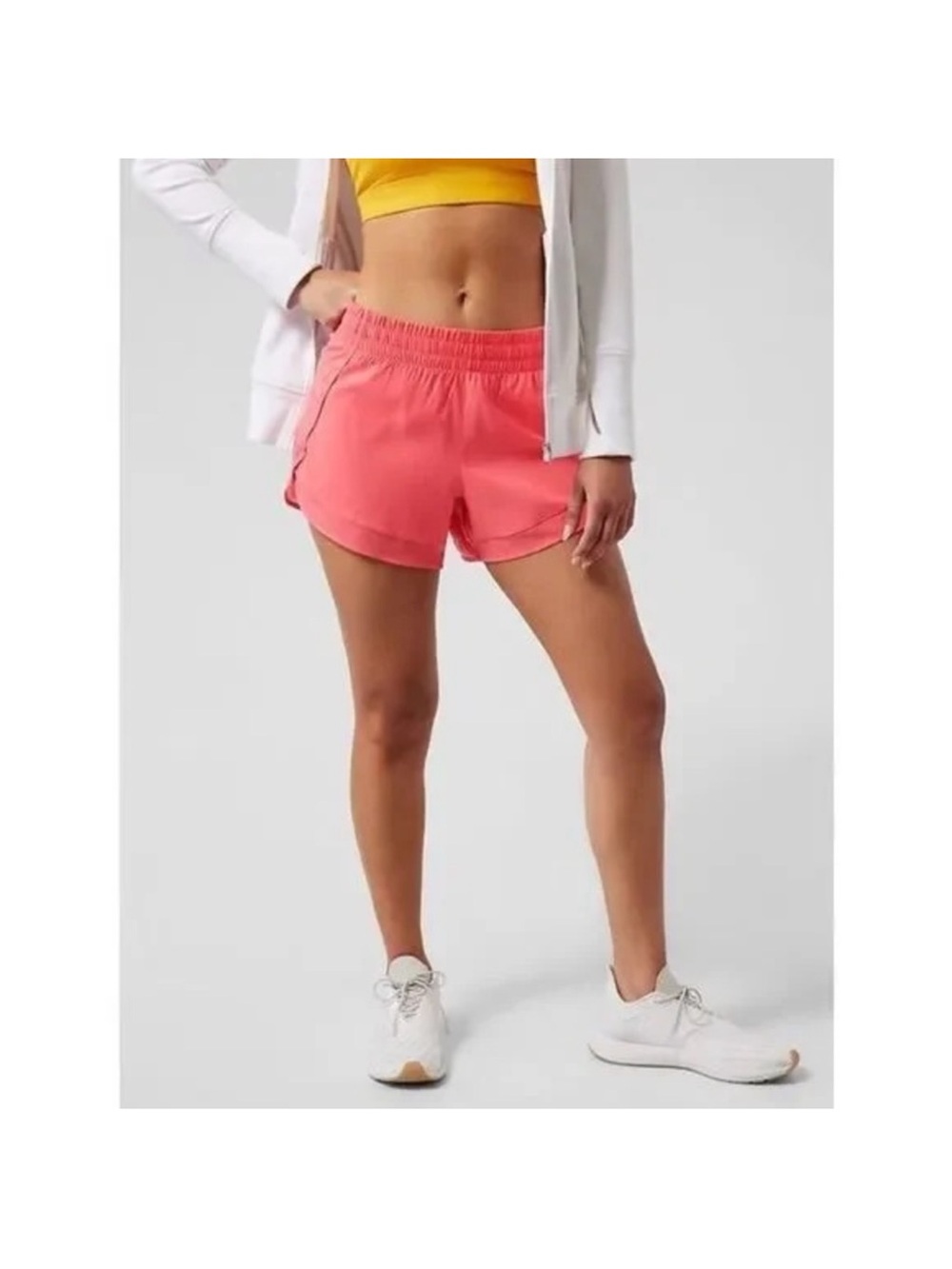 Athleta Mesh racer 4” shorts - Picture 5 of 5